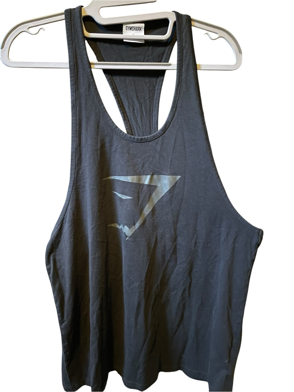 Gymshark Black Tank Top with Metallic Logo